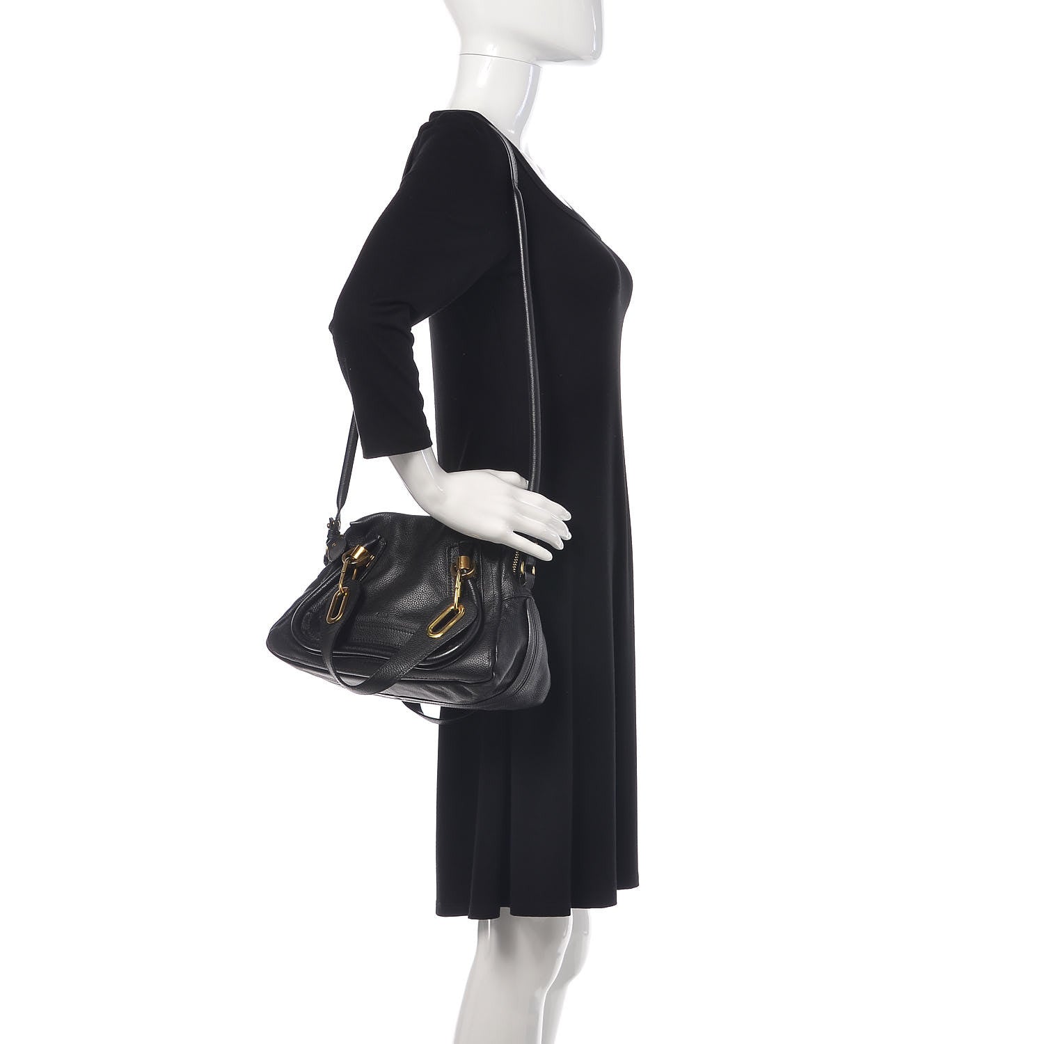 Chloe Calfskin Small Paraty Black 2 of 9