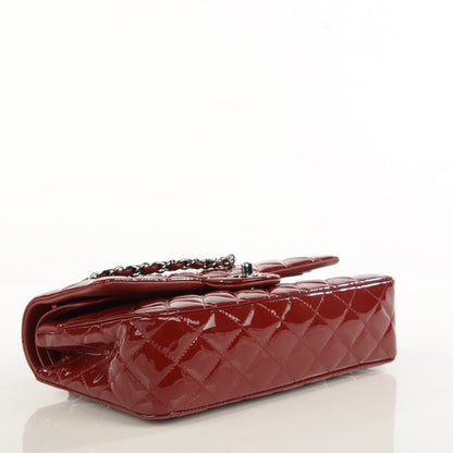 Chanel Patent Calfskin Quilted Medium Double Flap Red 7 of 10