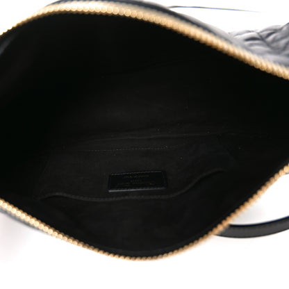 Christian Dior Lambskin Cannage Medium Dior Vibe Hobo Bag Black 4 of 8