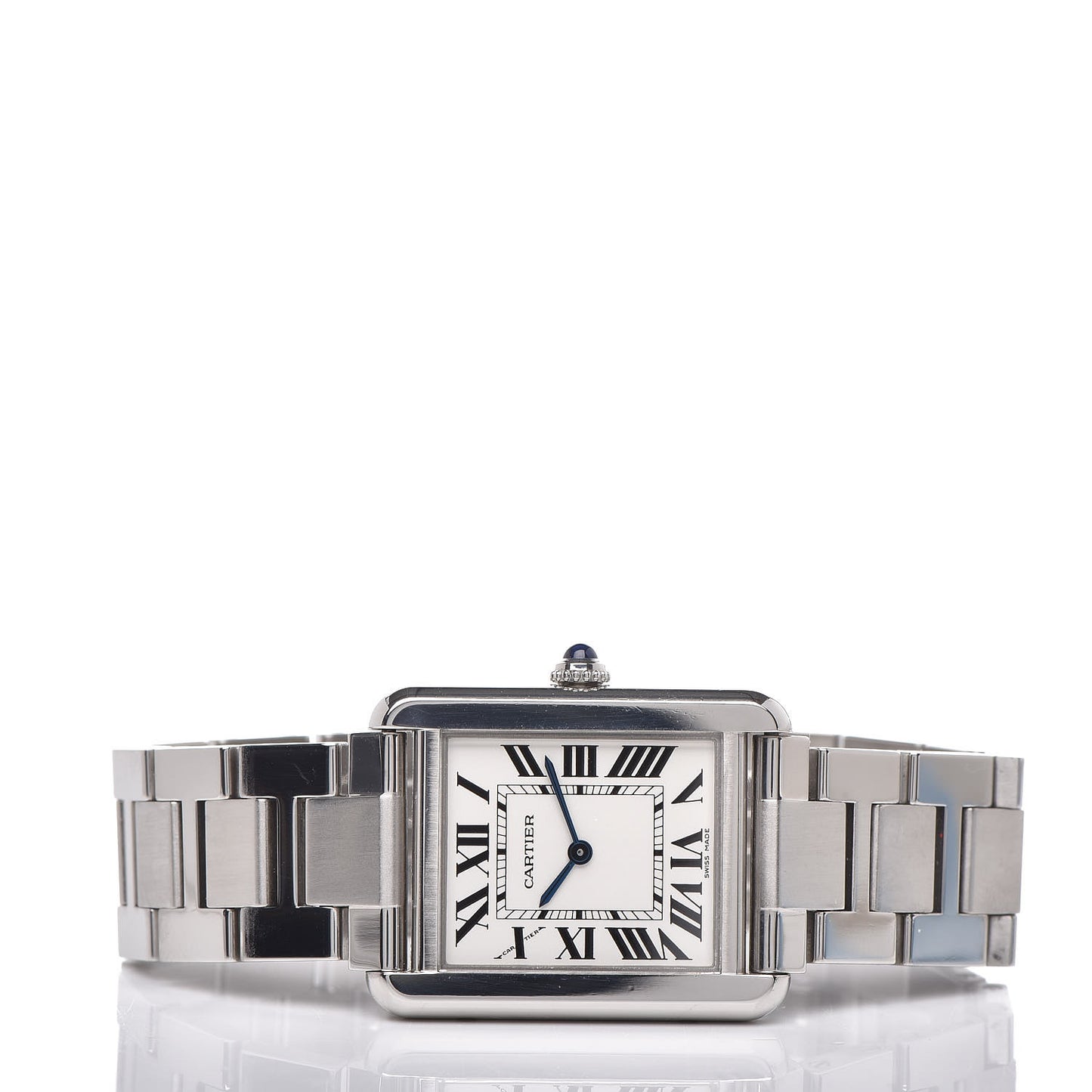 Stainless Steel 24mm Tank Solo Quartz Watch