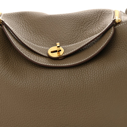 Hermes Taurillon Clemence Lindy 30 Etoupe 8 of 10