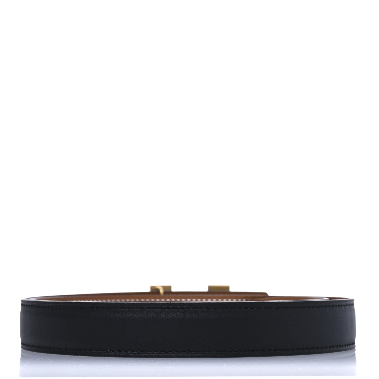 Hermes Swift Epsom 24mm Mini Constance H Belt 85 34 Black Gold 2 of 5