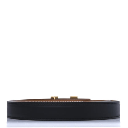 Hermes Swift Epsom 24mm Mini Constance H Belt 85 34 Black Gold 2 of 5