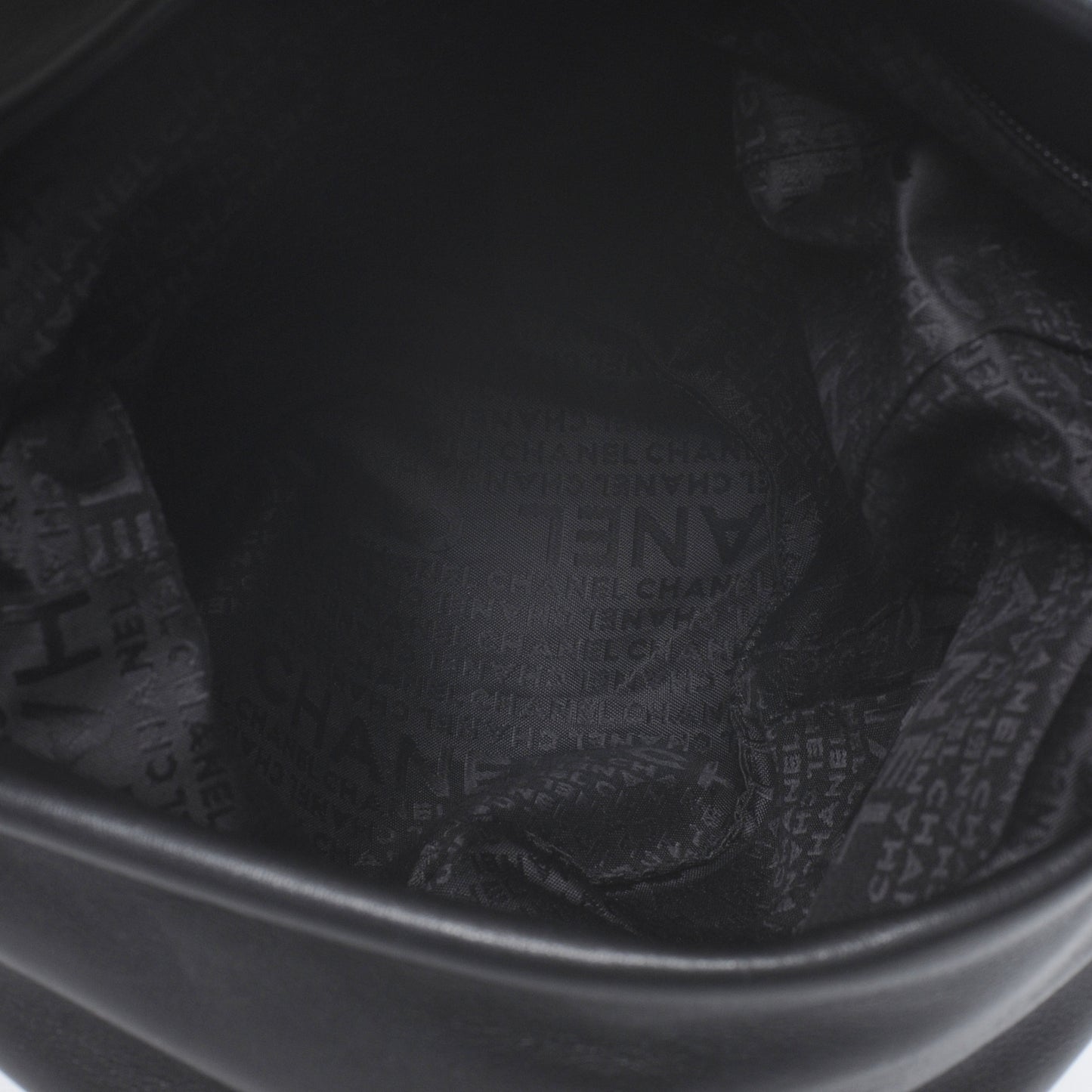 Calfskin CC Bucket Bag Black