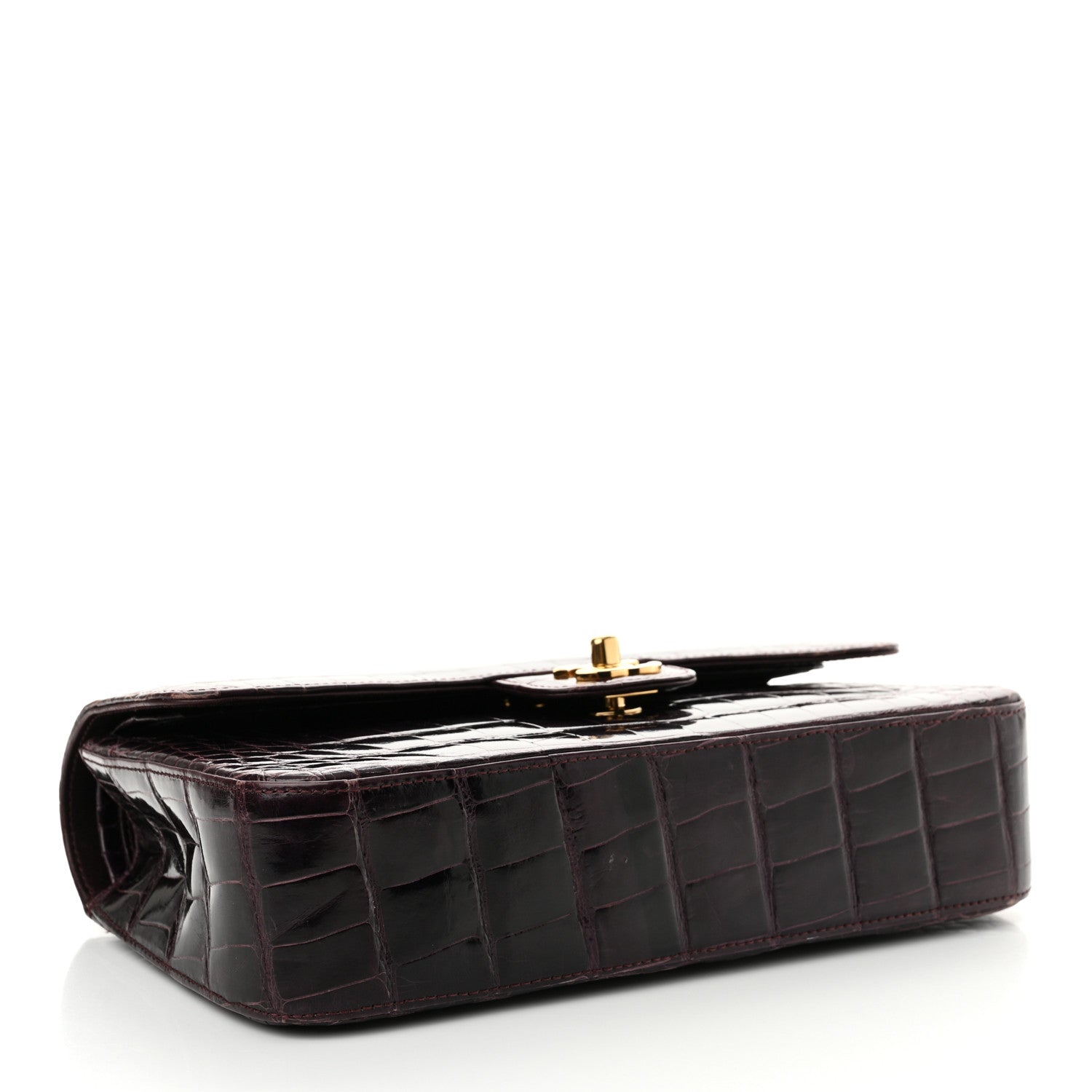 Chanel Alligator Medium Double Flap Purple 4 of 22