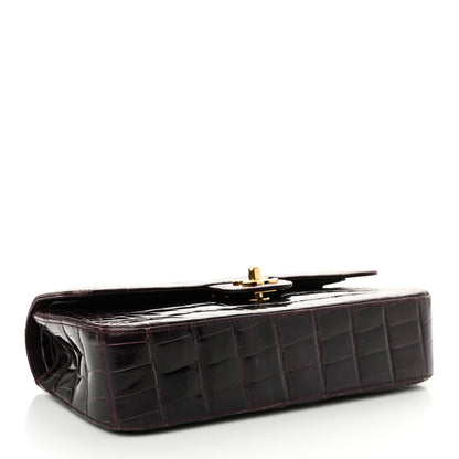 Chanel Alligator Medium Double Flap Purple 4 of 22