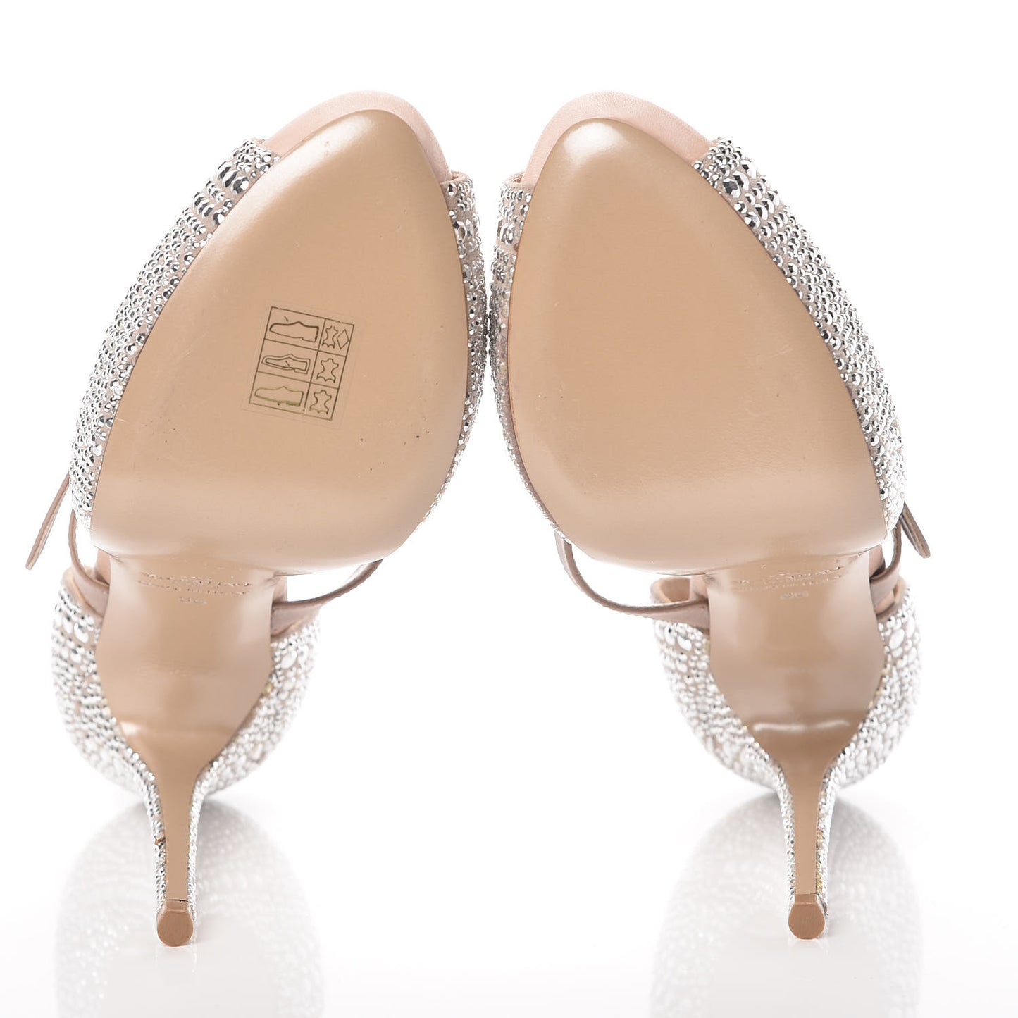 Suede Strass Crystal Peep Toe Mary Jane Platform Sandals 36 Poudre