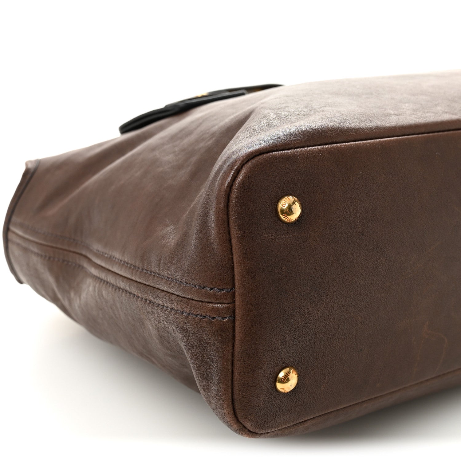 Miu Miu Nappa Medium Aventure Bag Radica 8 of 9