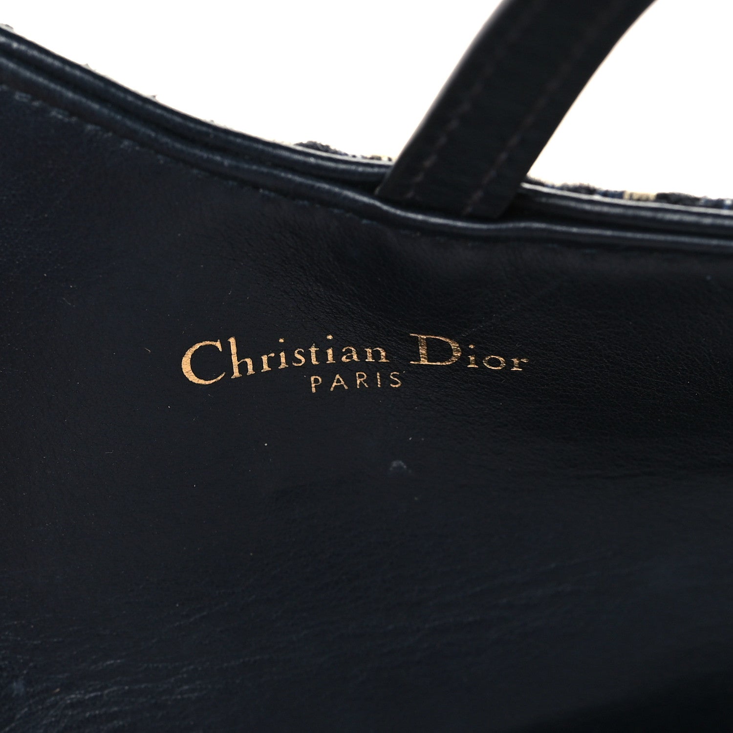 Christian Dior Oblique Nano Saddle Chain Pouch Blue 6 of 6