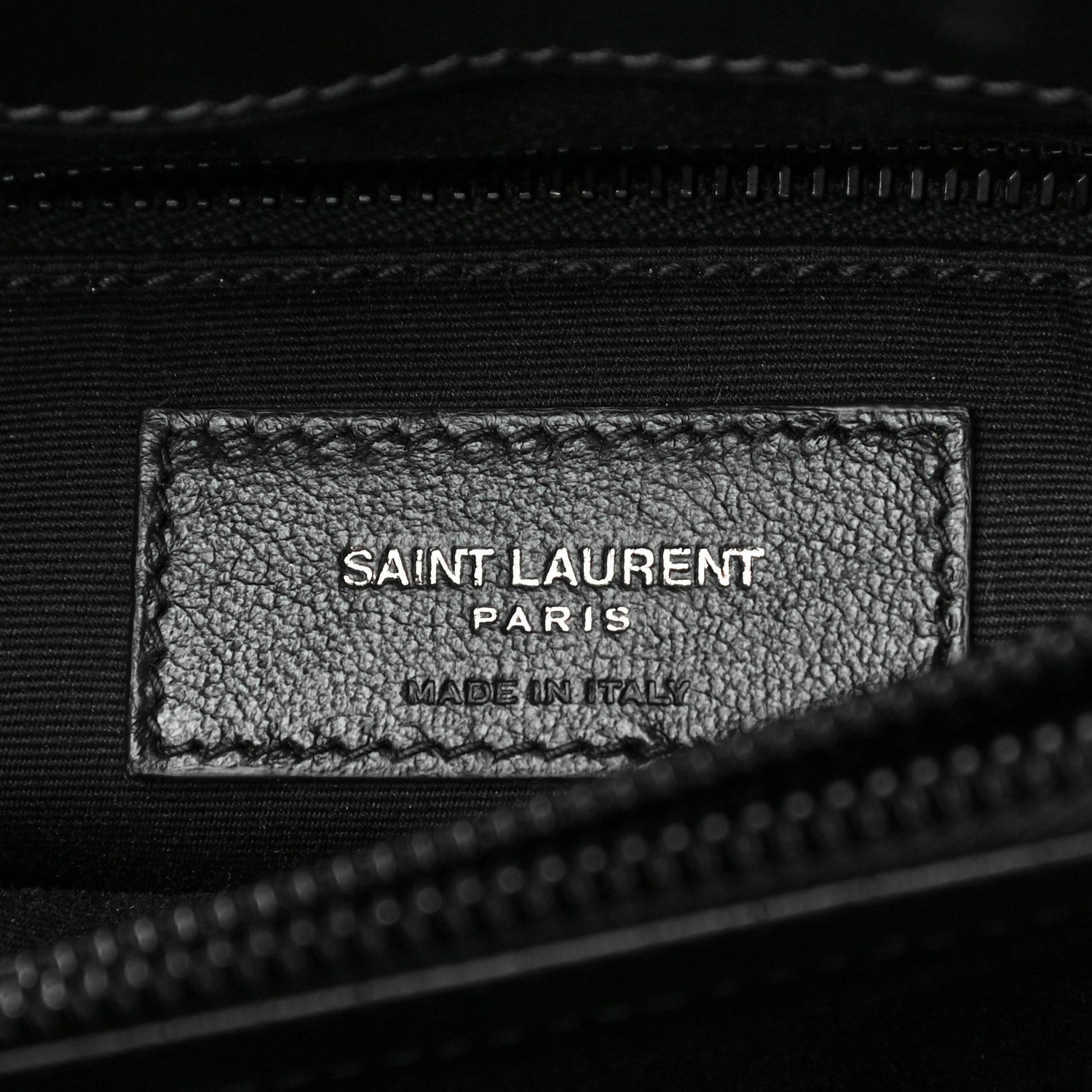 Saint Laurent Calfskin Y Quilted Monogram Medium Loulou Chain Satchel Black 7 of 10