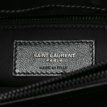 Saint Laurent Calfskin Y Quilted Monogram Medium Loulou Chain Satchel Black 7 of 10