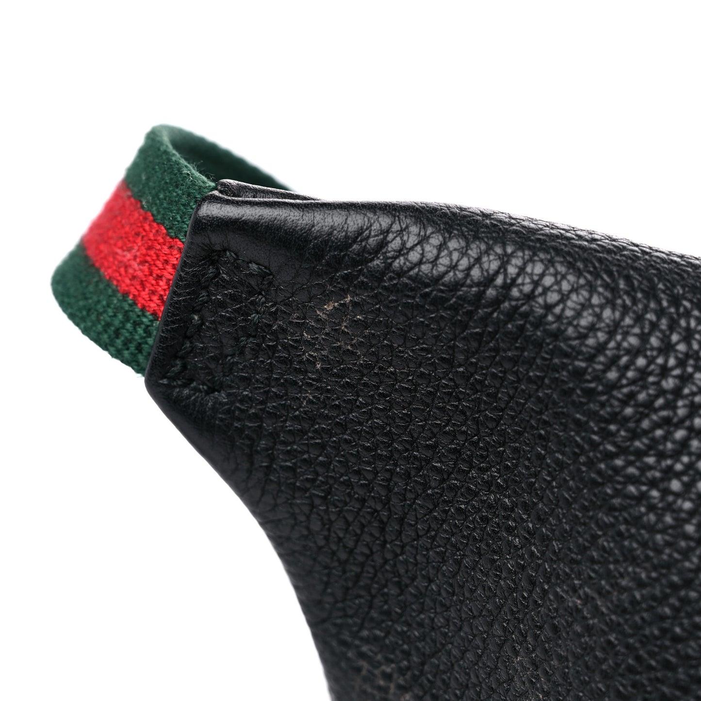 Grained Calfskin Small Logo Belt Bag Black