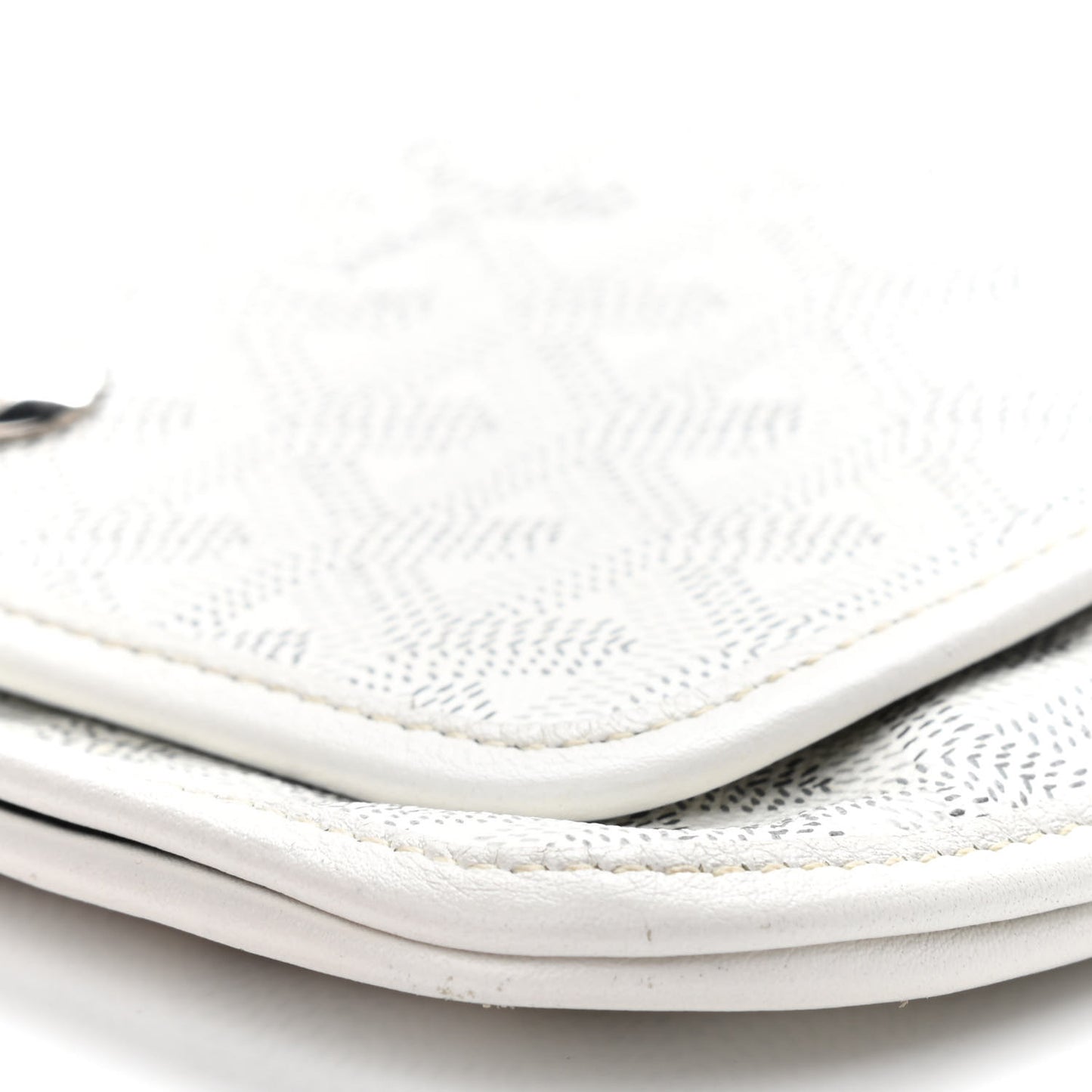 Goyardine Plumet Wallet Clutch White