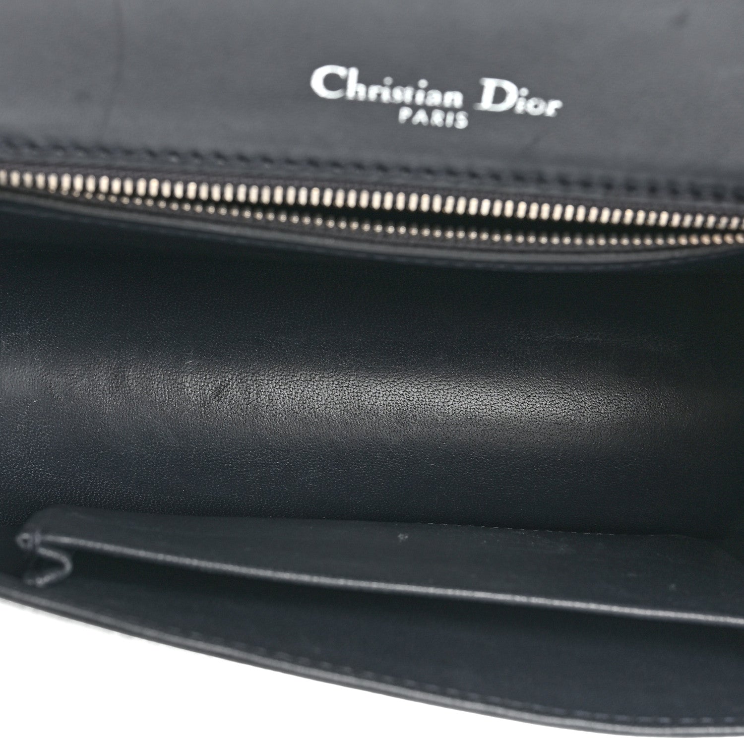 Christian Dior Metallic Patent Micro-Cannage Medium Diorama Flap Bag Silver 5 of 17