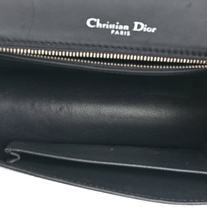 Christian Dior Metallic Patent Micro-Cannage Medium Diorama Flap Bag Silver 5 of 17