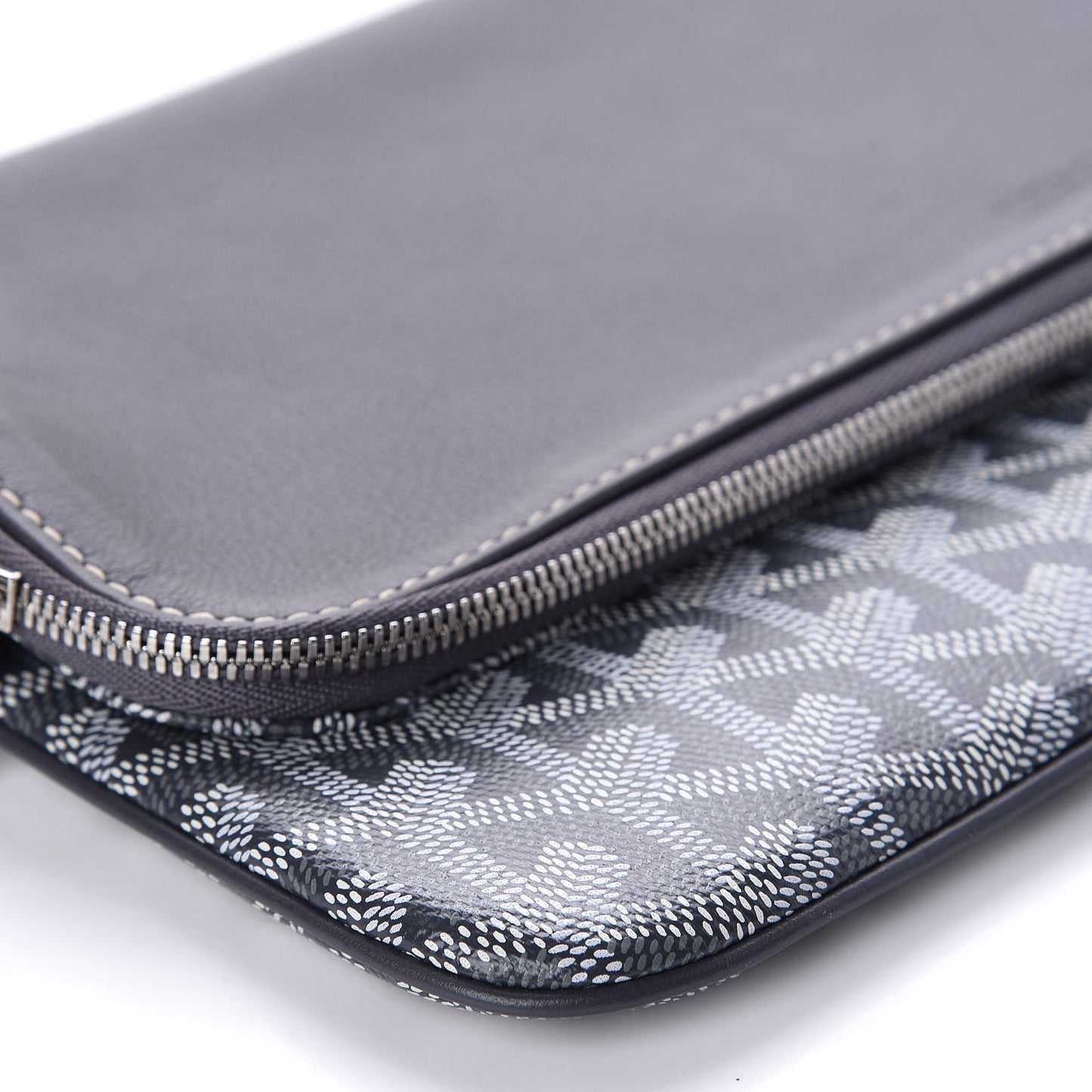 Goyardine Sainte Marie Soft Clutch Grey
