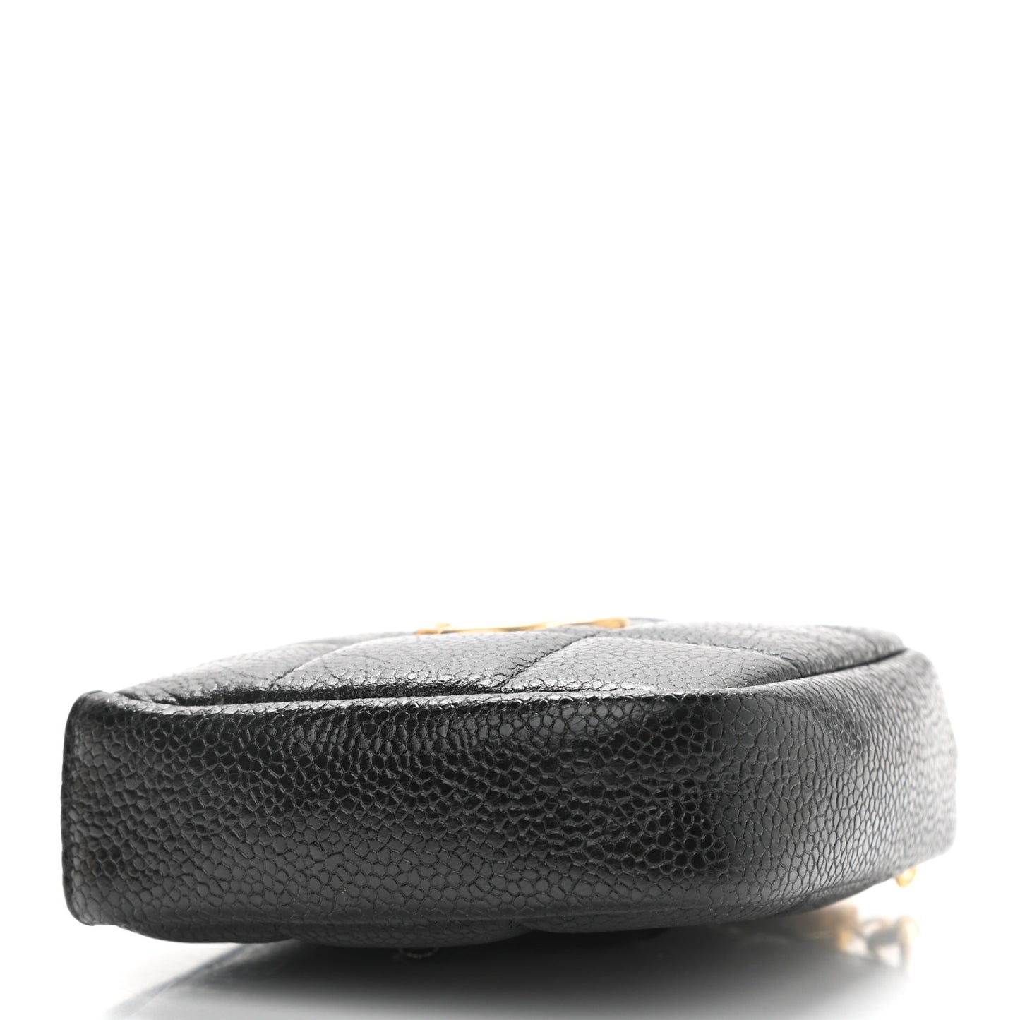 Caviar Quilted Coin Purse Belt Bag Black