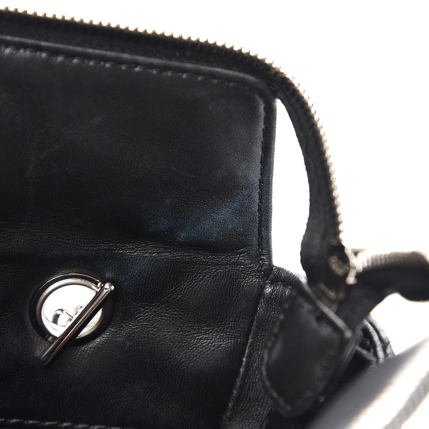 Chanel Lambskin Surpique Chevron Quilted Tote Black 9 of 13