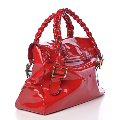 Valentino Garavani Patent Large Histoire Red 3 of 12