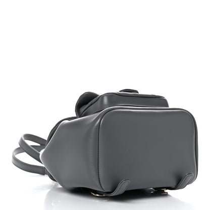Chanel Lambskin Quilted Small Duma Drawstring Backpack Grey 3 of 9