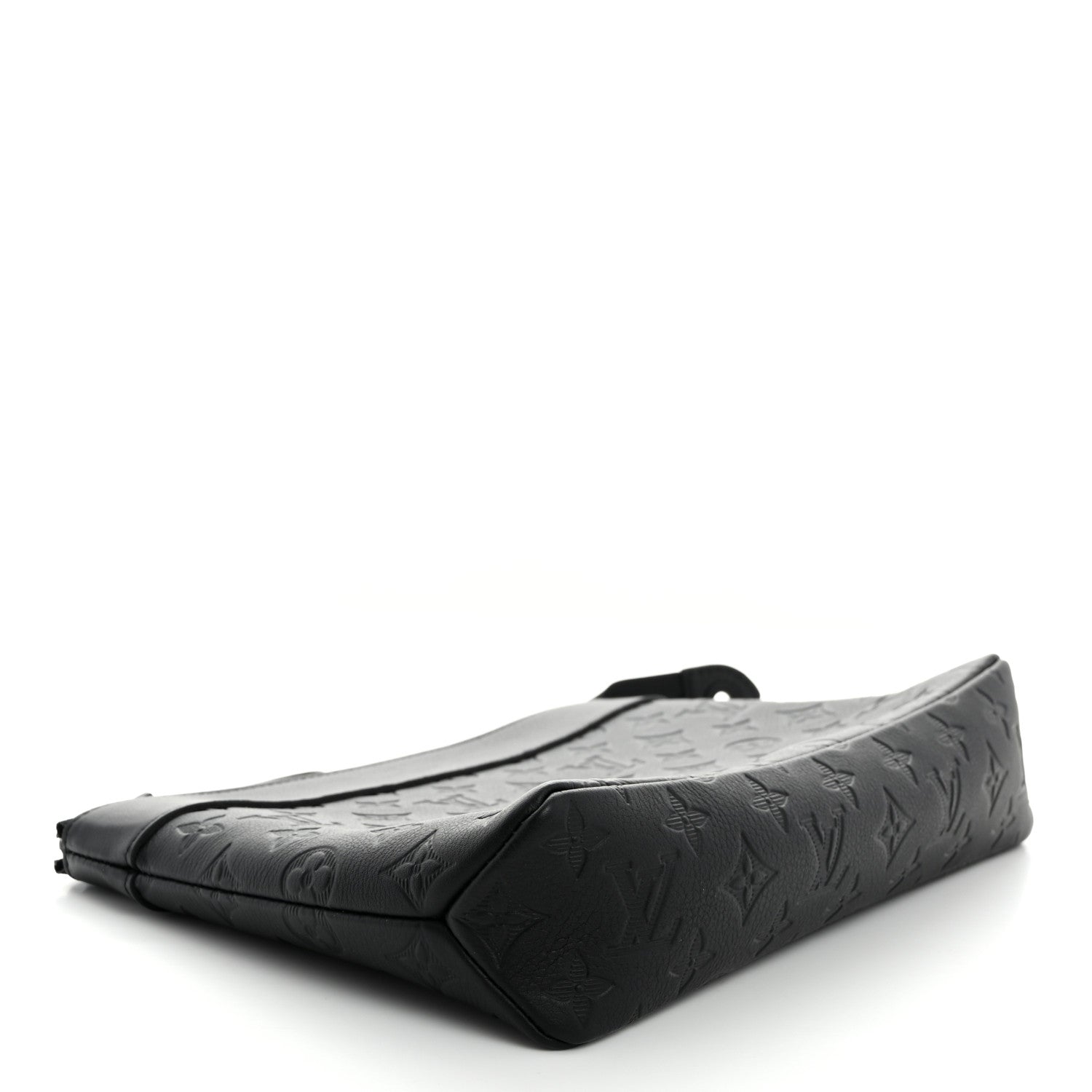 Louis Vuitton Shadow Calfskin Monogram Pochette Voyage Souple Black 4 of 6