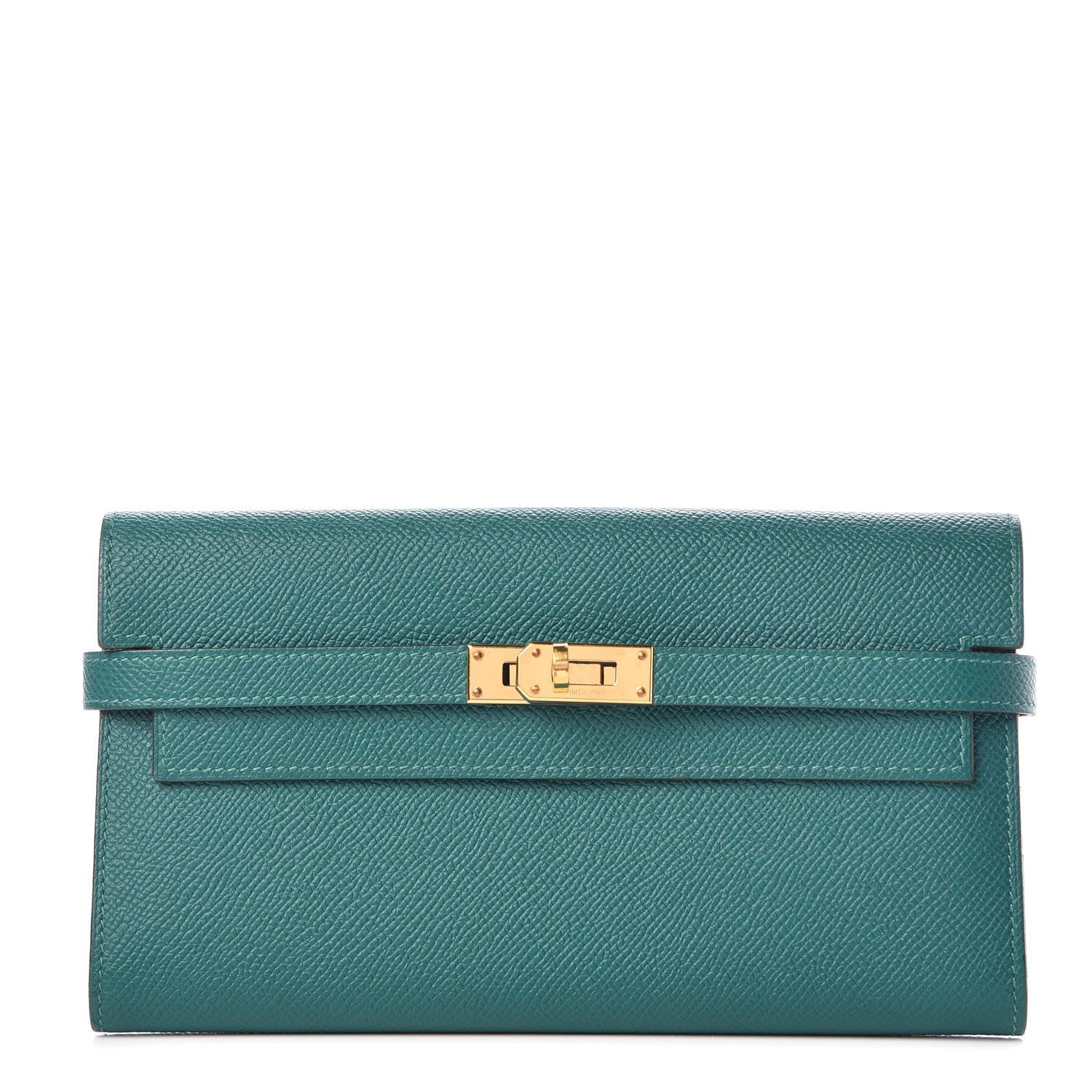 Hermes Epsom Kelly Longue Wallet Malachite 1 of 8