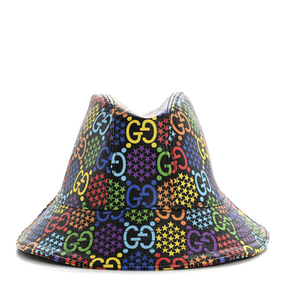 Gucci GG Supreme Monogram Psychedelic Fedora Hat M Multicolor 3 of 9