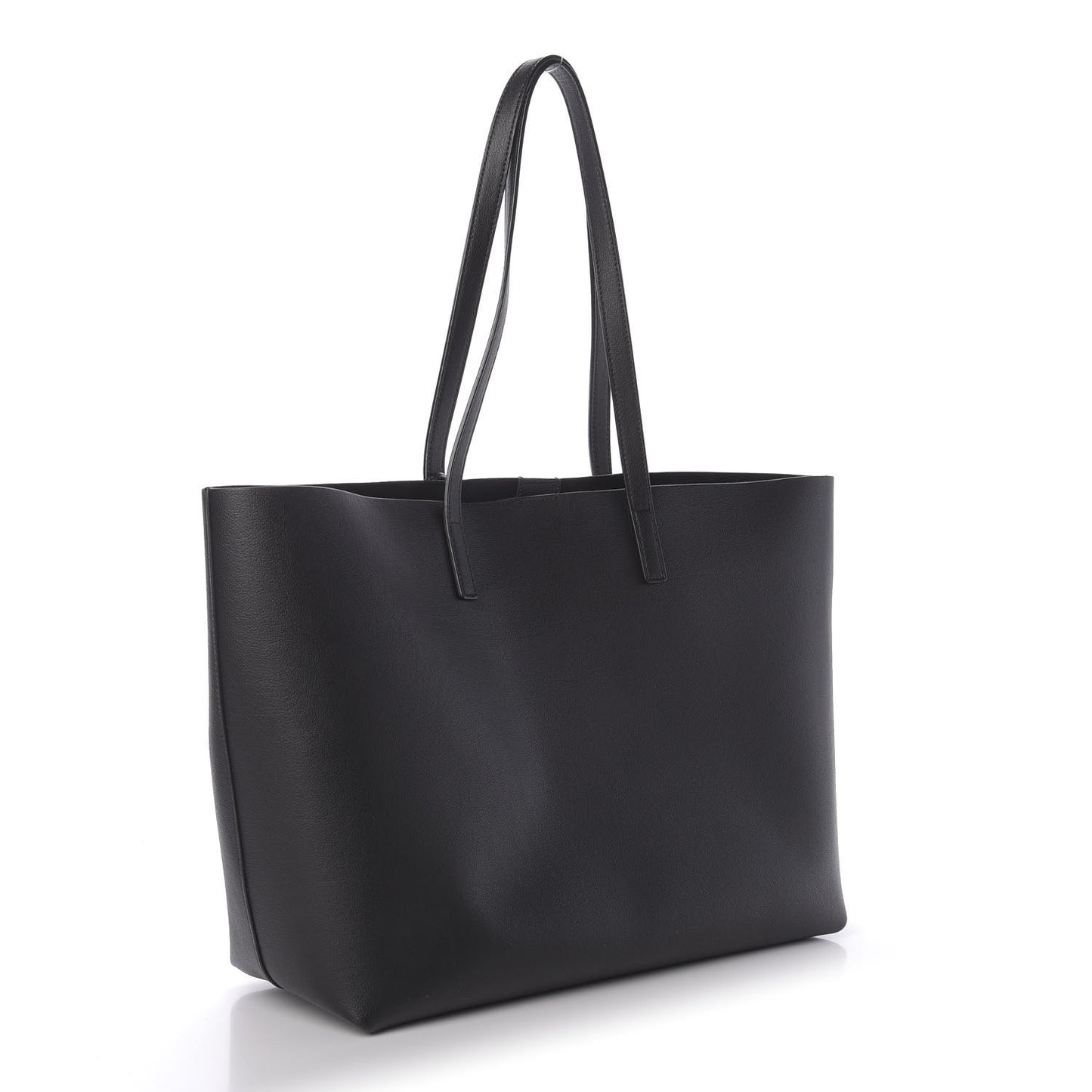 Calfskin Large Shopping Tote Black