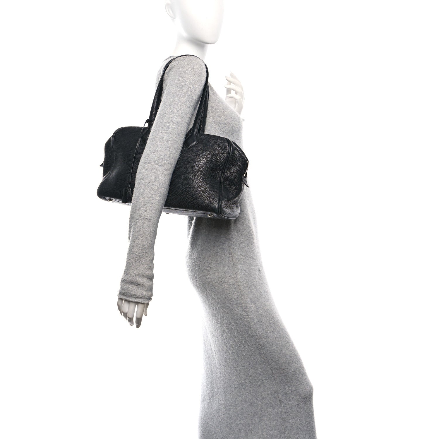 Hermes Taurillon Clemence Victoria II 35 Black 2 of 13