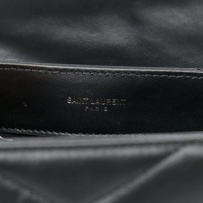Saint Laurent Calfskin Y Quilted Monogram Toy Loulou Crossbody Bag Black 6 of 12