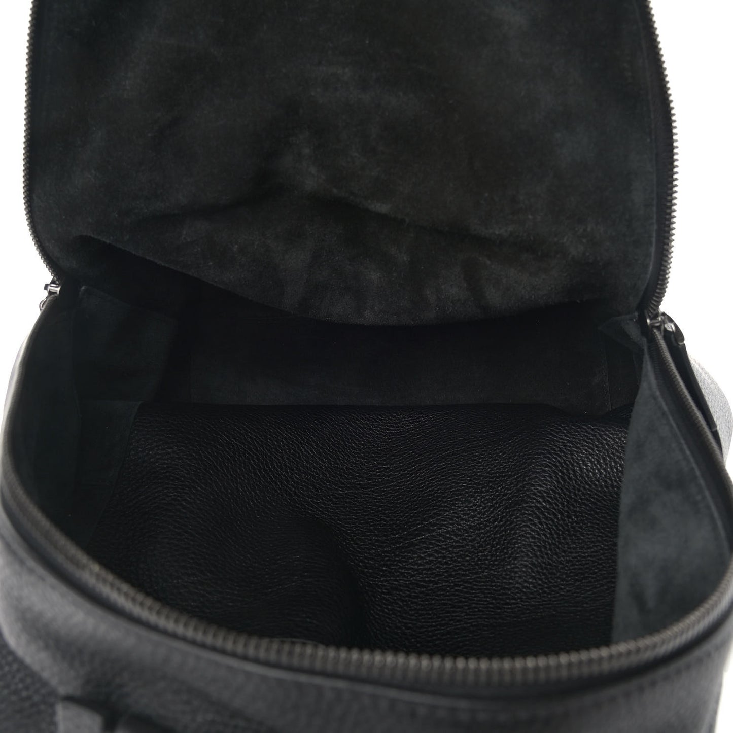 Grained Calfskin Rockstud Backpack Black