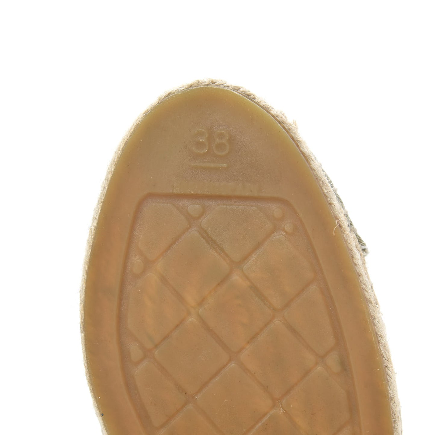 Mesh Grosgrain CC Espadrilles 38 Beige