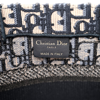 Christian Dior Oblique Small Book Tote Blue Multicolor 6 of 10