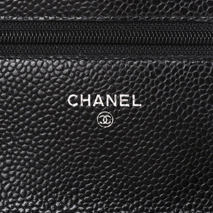 Chanel Caviar Quilted Wallet On Chain WOC Black 6 of 10