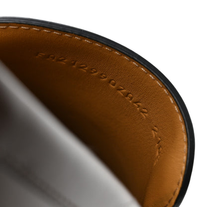 Hermes Calfskin Mens Duke Loafer 42 Marron Ebene Marine 8 of 9