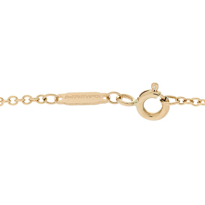 Tiffany 18K Yellow Gold Diamond Knot Necklace 5 of 6