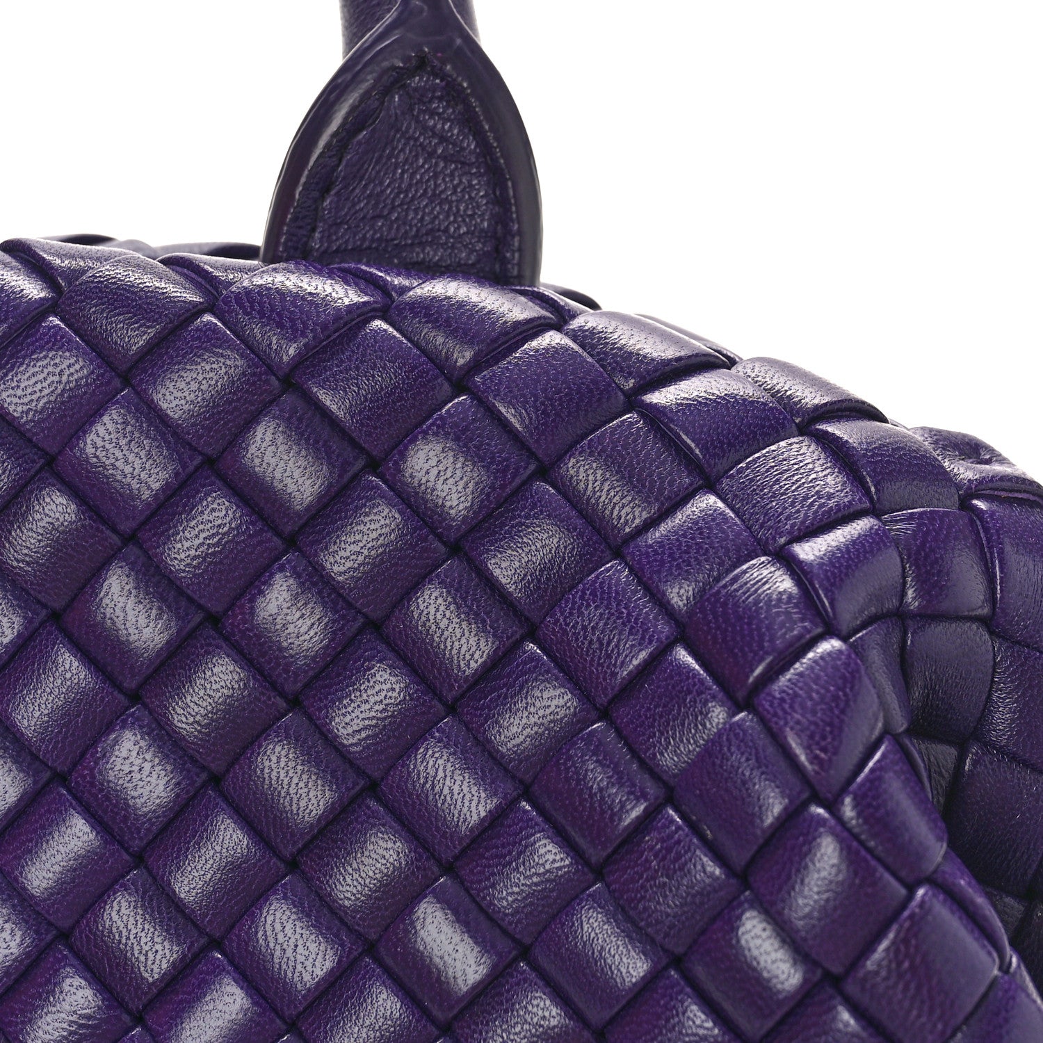 Bottega Veneta Nappa Intrecciato Small Padded The Handle Tote Purple 9 of 10