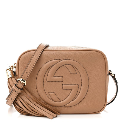 Gucci Pebbled Calfskin Small Soho Disco Bag Camelia 1 of 10