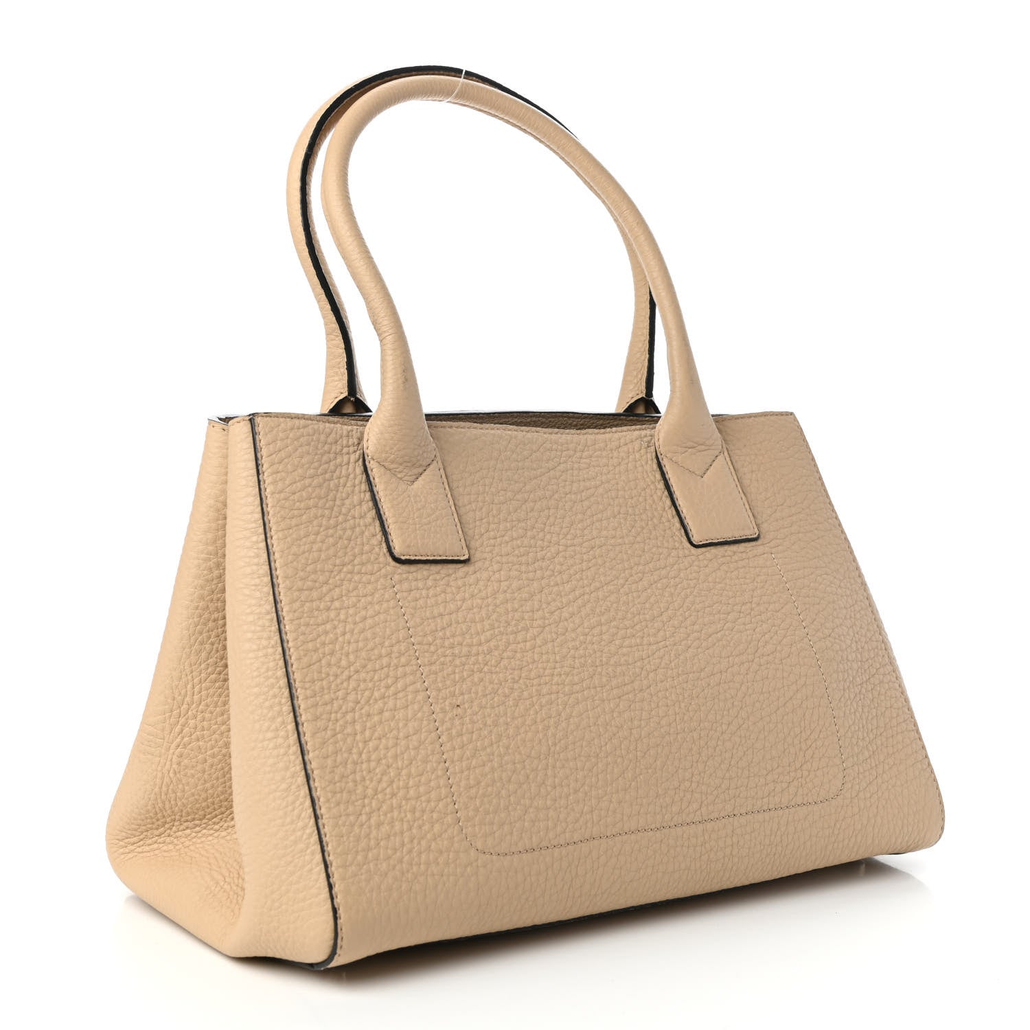 Marc Jacobs Textured Calfskin Satchel Beige 3 of 9