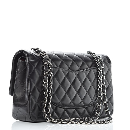 Chanel Lambskin Quilted Medium Double Flap Black 3 of 11