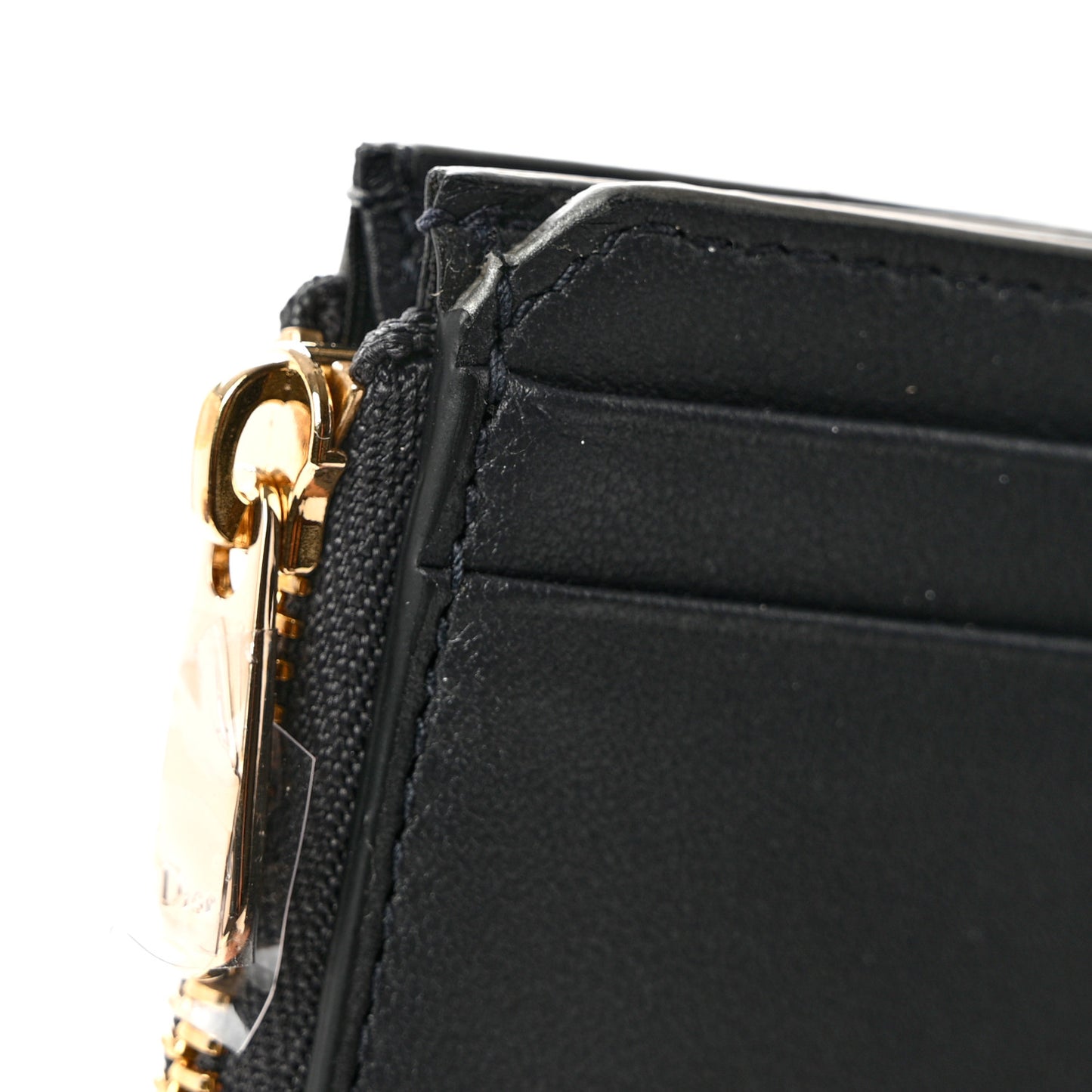Metallic Patent Micro-Cannage 30 Montaigne Lotus Wallet Silver