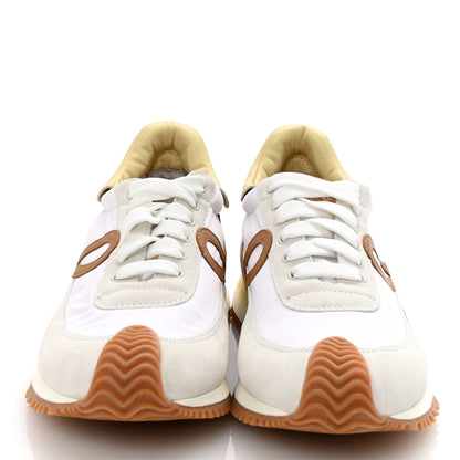 Loewe Nylon Suede Flow Runner Sneakers 38 White Medium Concealer 3 of 10