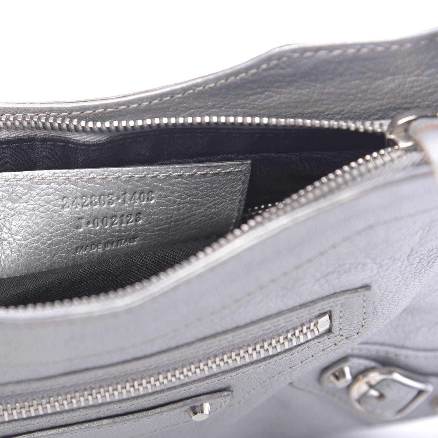 Balenciaga Chevre Classic Silver Hardware Hip Grey 8 of 11