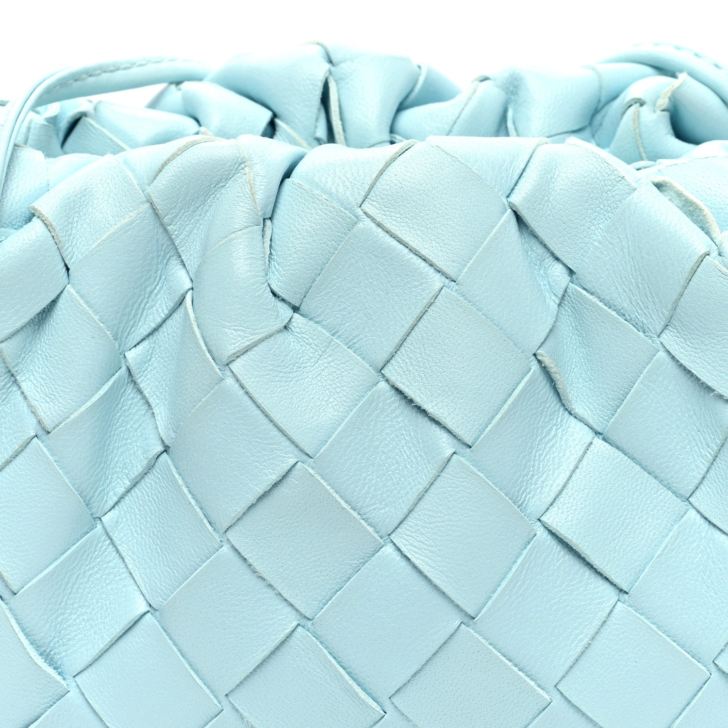 Bottega Veneta Nappa Intrecciato The Mini Pouch Pale Blue 7 of 9