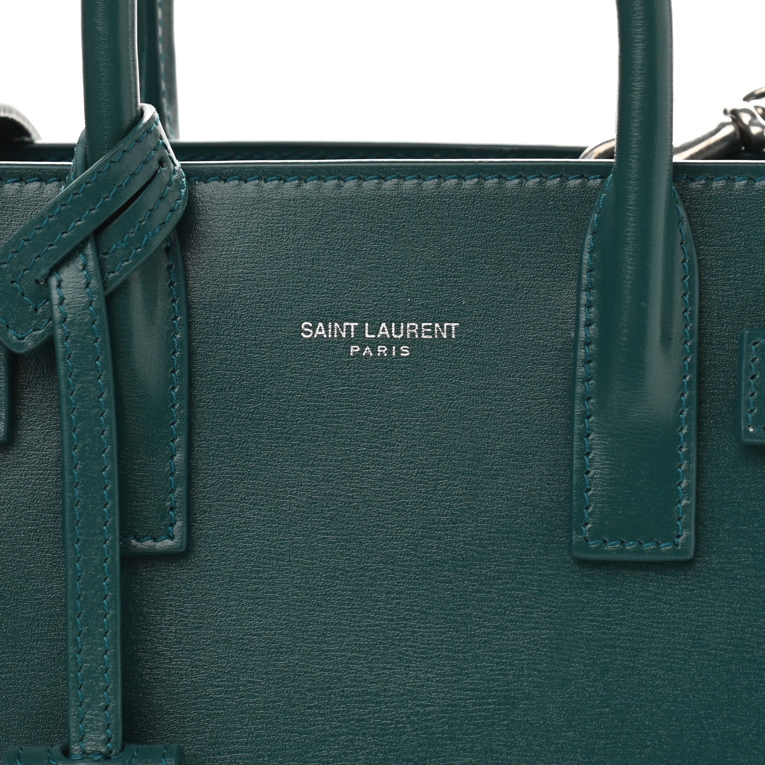 Saint Laurent Calfskin Nano Sac De Jour Sea Turquoise 7 of 9