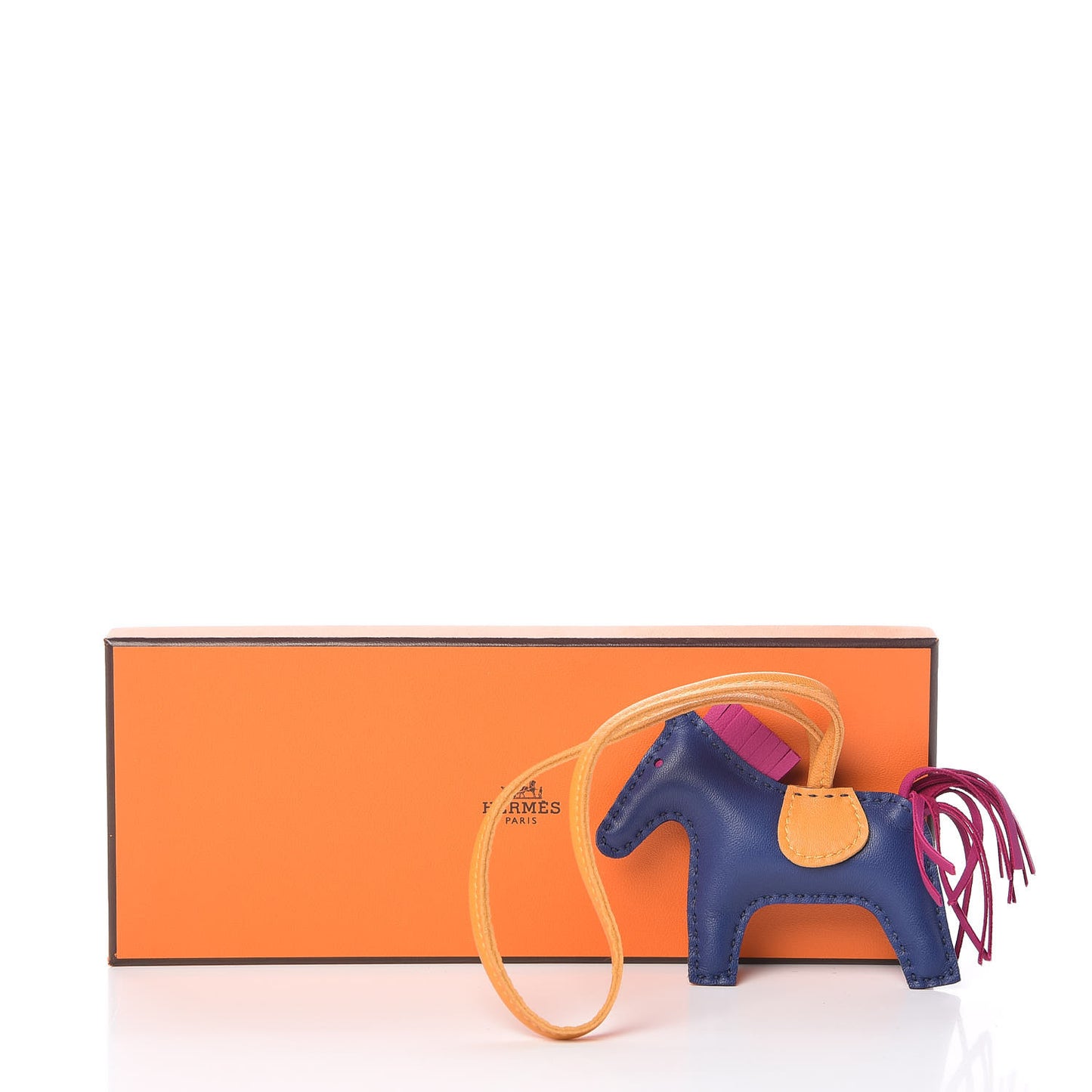 Milo Lambskin Grigri Rodeo Horse Bag Charm PM Bleu Saphir Rose Pourpre Bouton D'Or