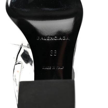 Balenciaga Miroir Calfskin Ankle Booties 36 Argent 6 of 12