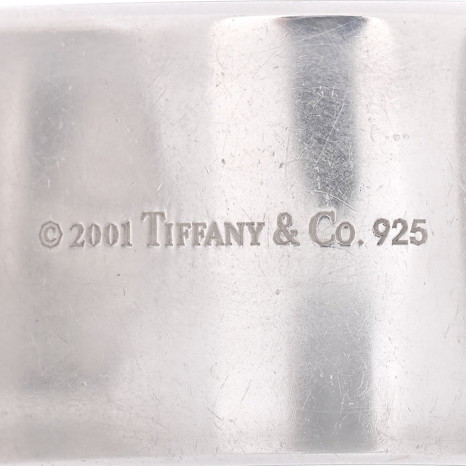 Tiffany Sterling Silver Wide 1837 Cuff Bracelet 4 of 4