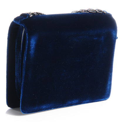 Chanel Velvet Timeless CC Clutch Navy Blue 3 of 7