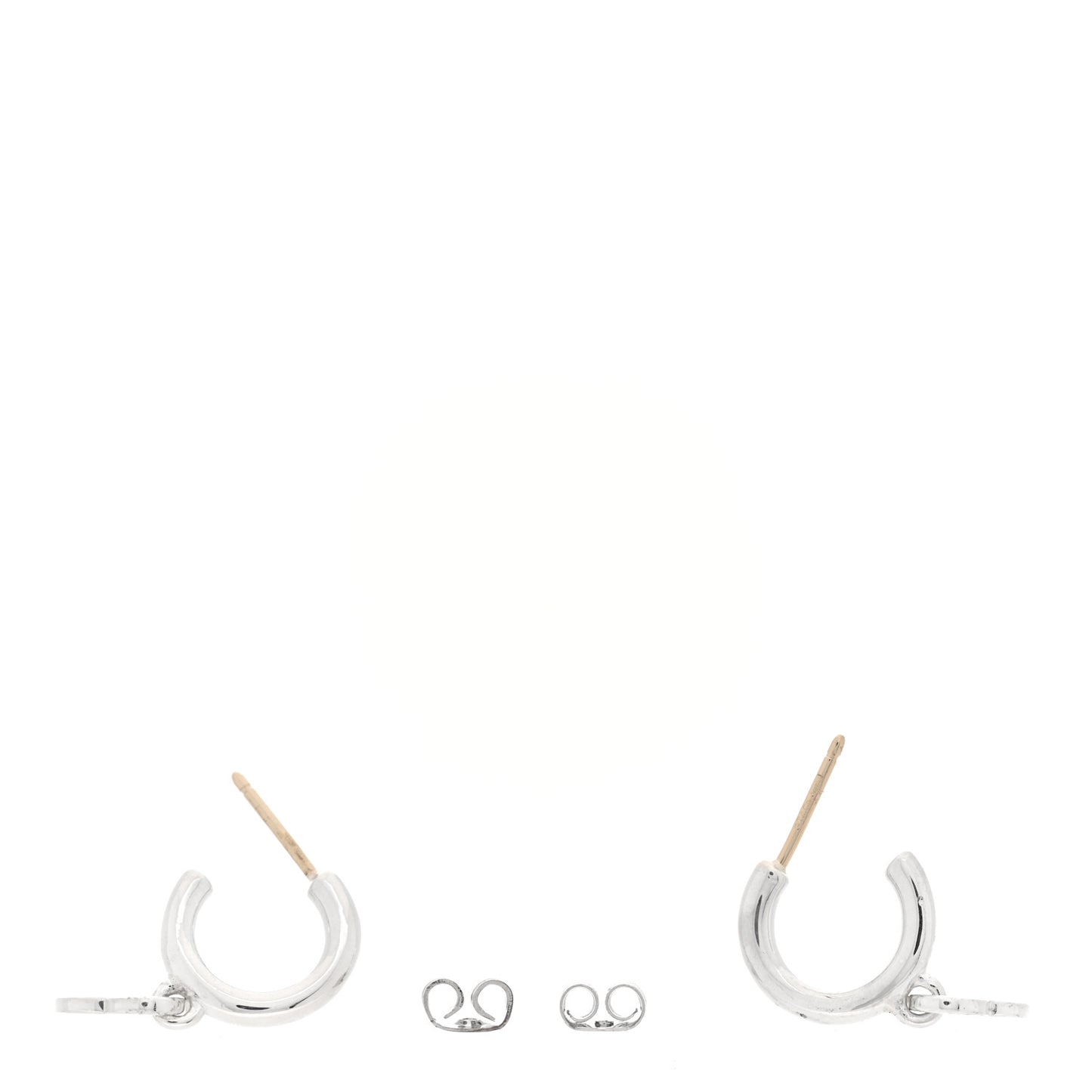 Sterling Silver Diamond Mini Return To Tiffany Heart Hoop Earrings